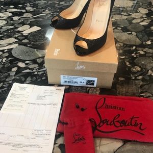 Louboutin Sexy Glitter pumps 36.5